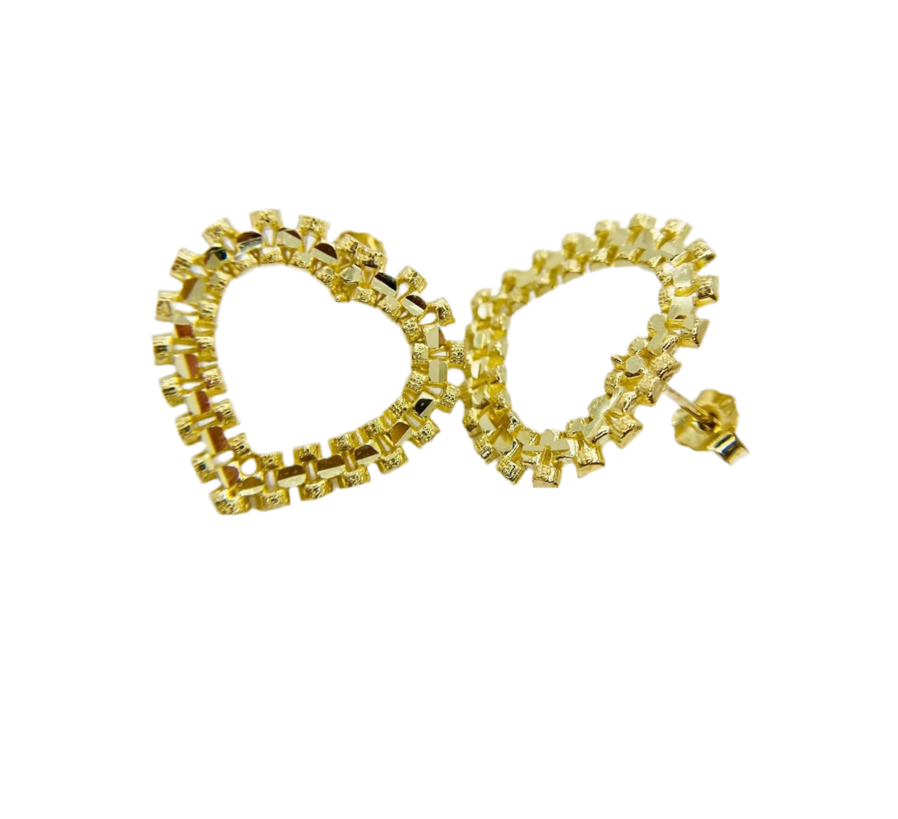 Heart Rolex earrings