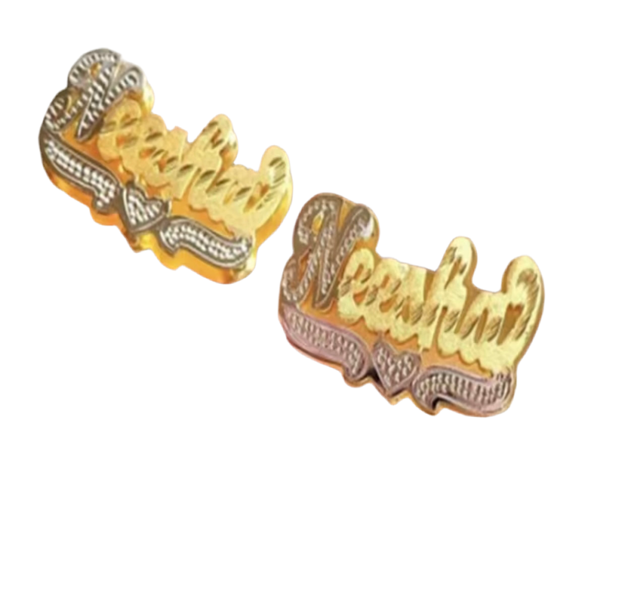 Starred name, earrings