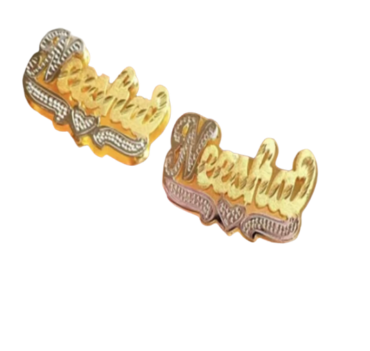 Starred name, earrings