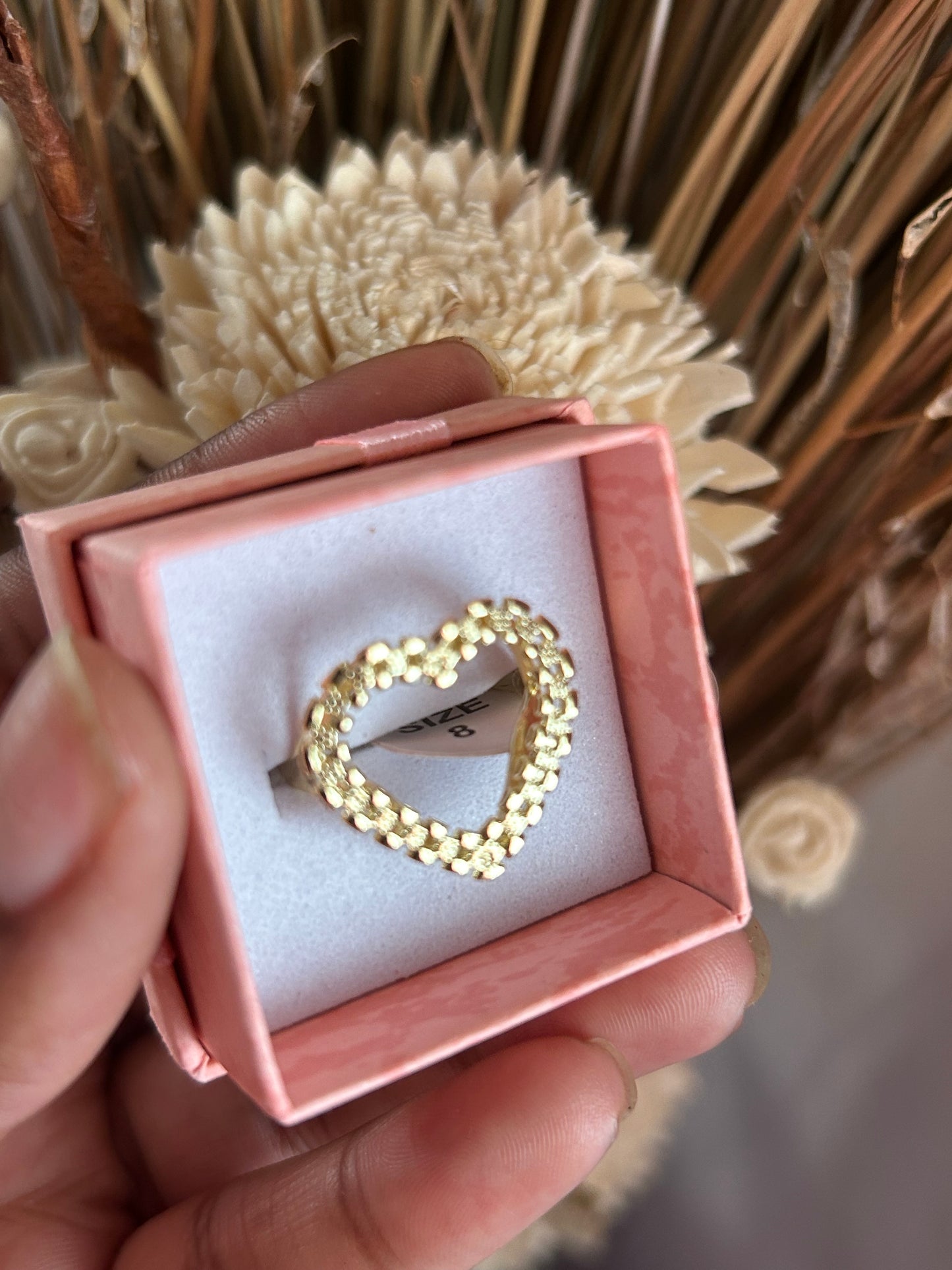 Heart Rolex ring