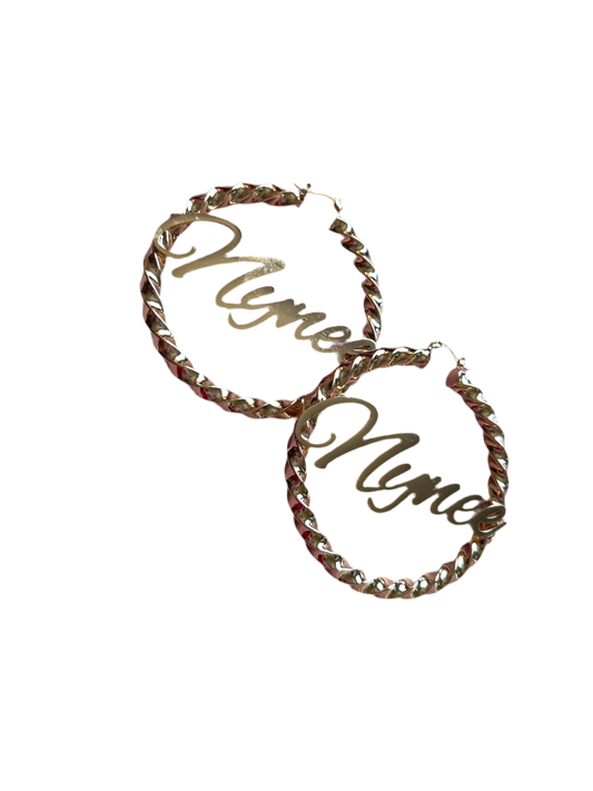 Custom name hoops ￼