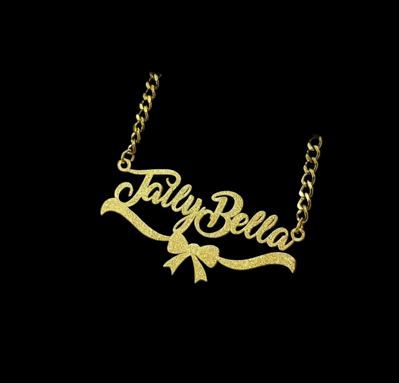 Heart name necklace ￼