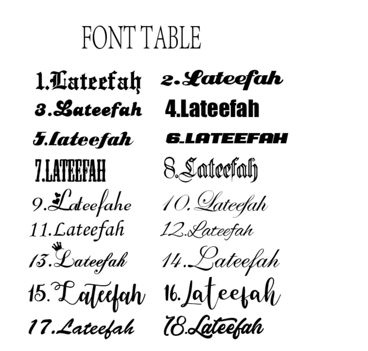 Heart name earrings ￼